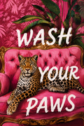 Wash Your Paws Leopard Print