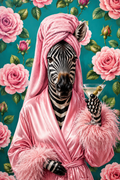 Glam Zebra Pink Print