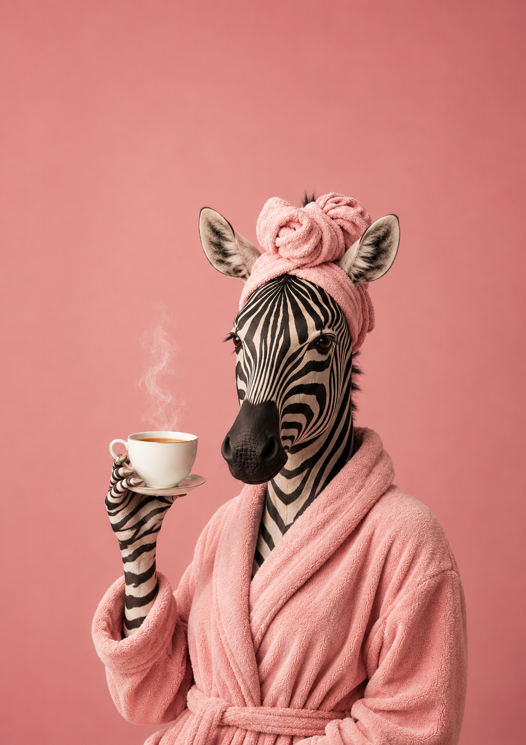 Tea Time Zebra Print