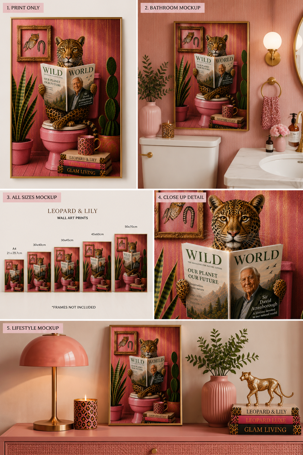 Limited Edition Sir David Attenborough Inspired Print