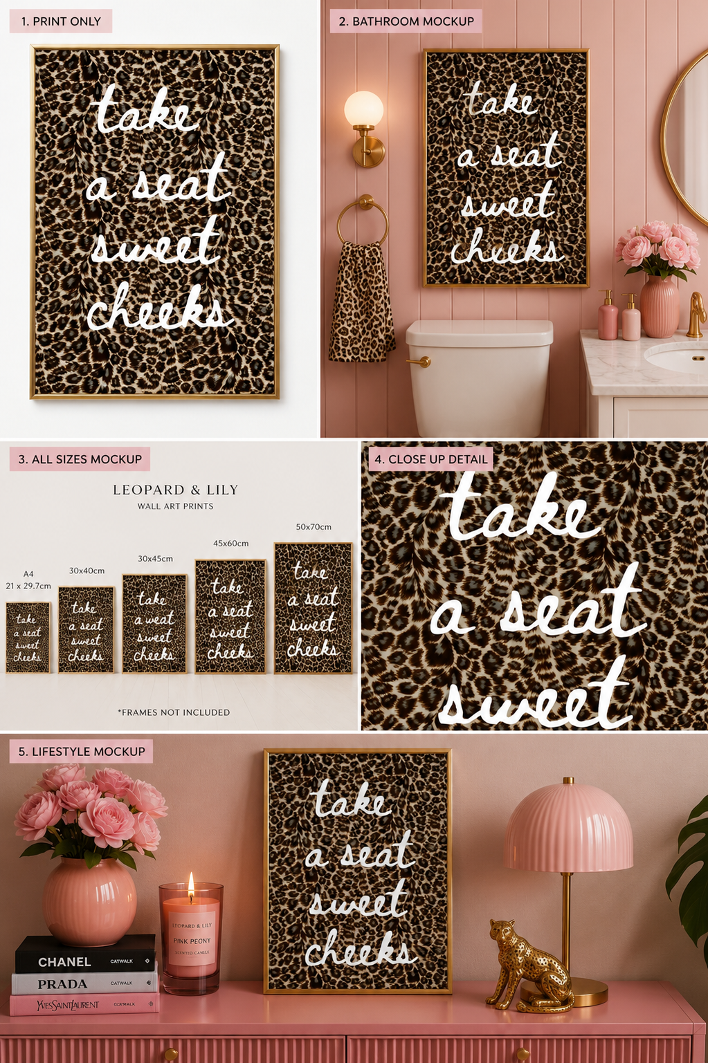 Sweet Cheeks Leopard Print
