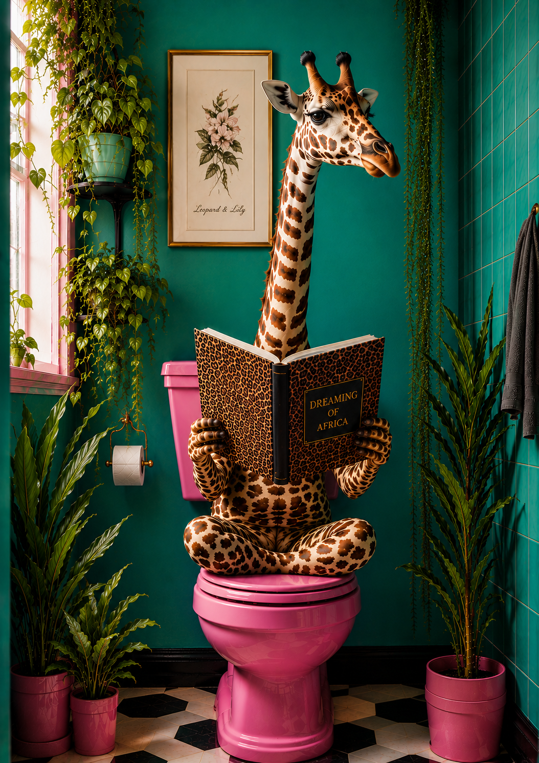 Dreaming of Africa Giraffe Print