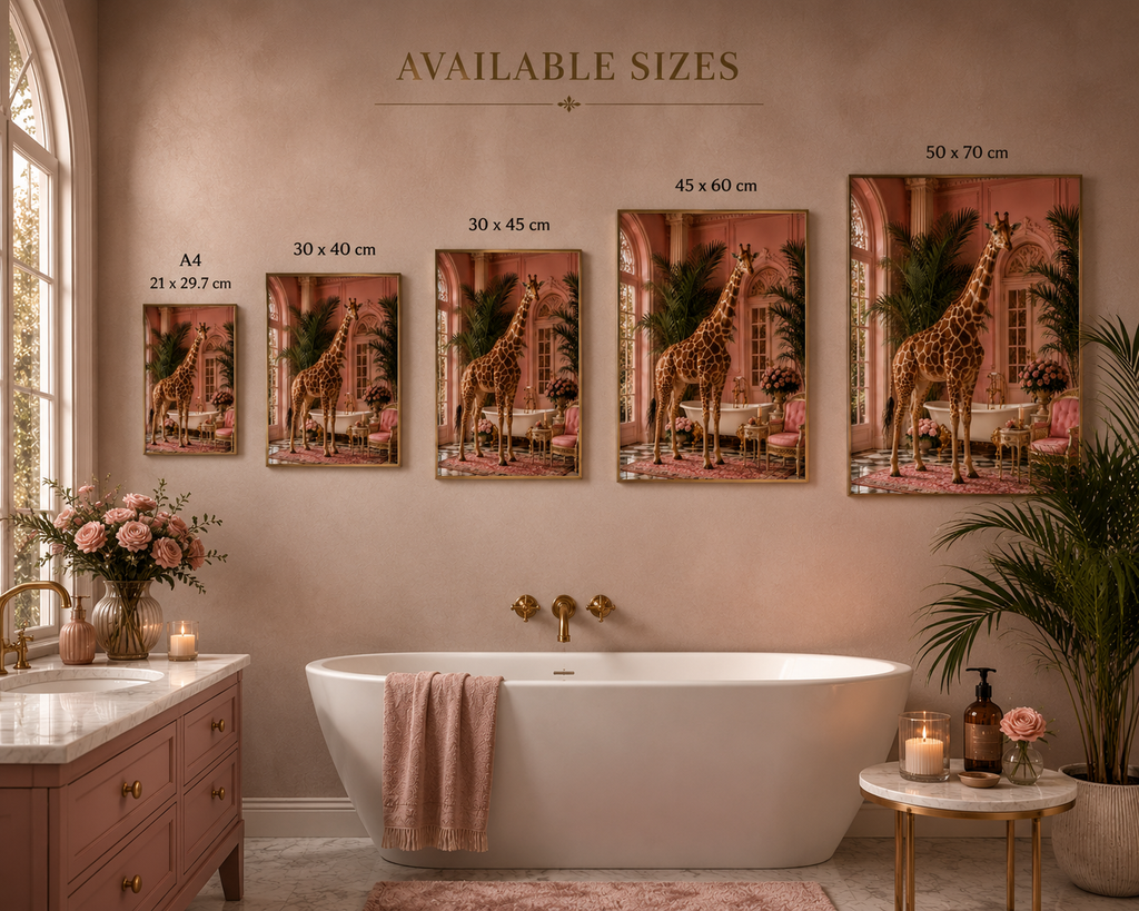 Pink Palace Giraffe Print