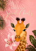 Sweet Cheeks Giraffe Print