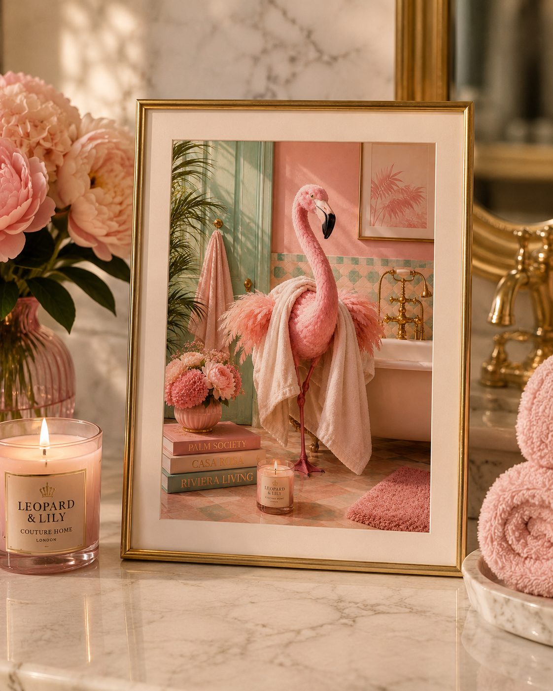 Pretty Blush Flamingo Print