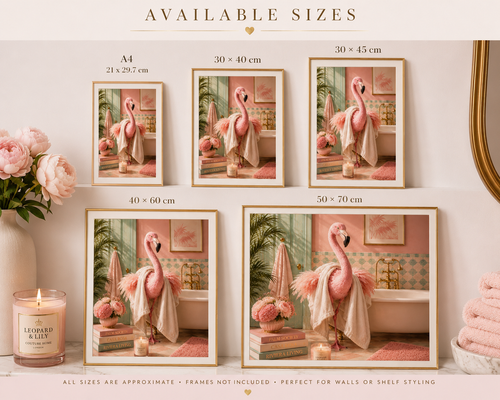 Pretty Blush Flamingo Print